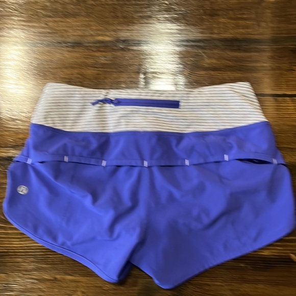 Lululemon Blue and Grey Running Shorts - Picture 3 of 6